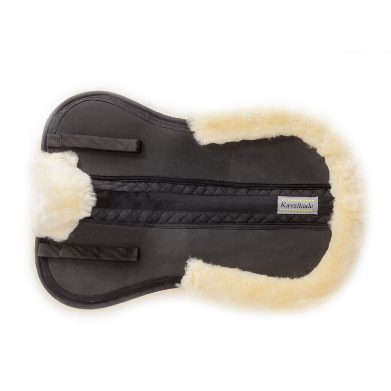 Sattelunterlage Lammfell "KavalTop"- Moosgummi