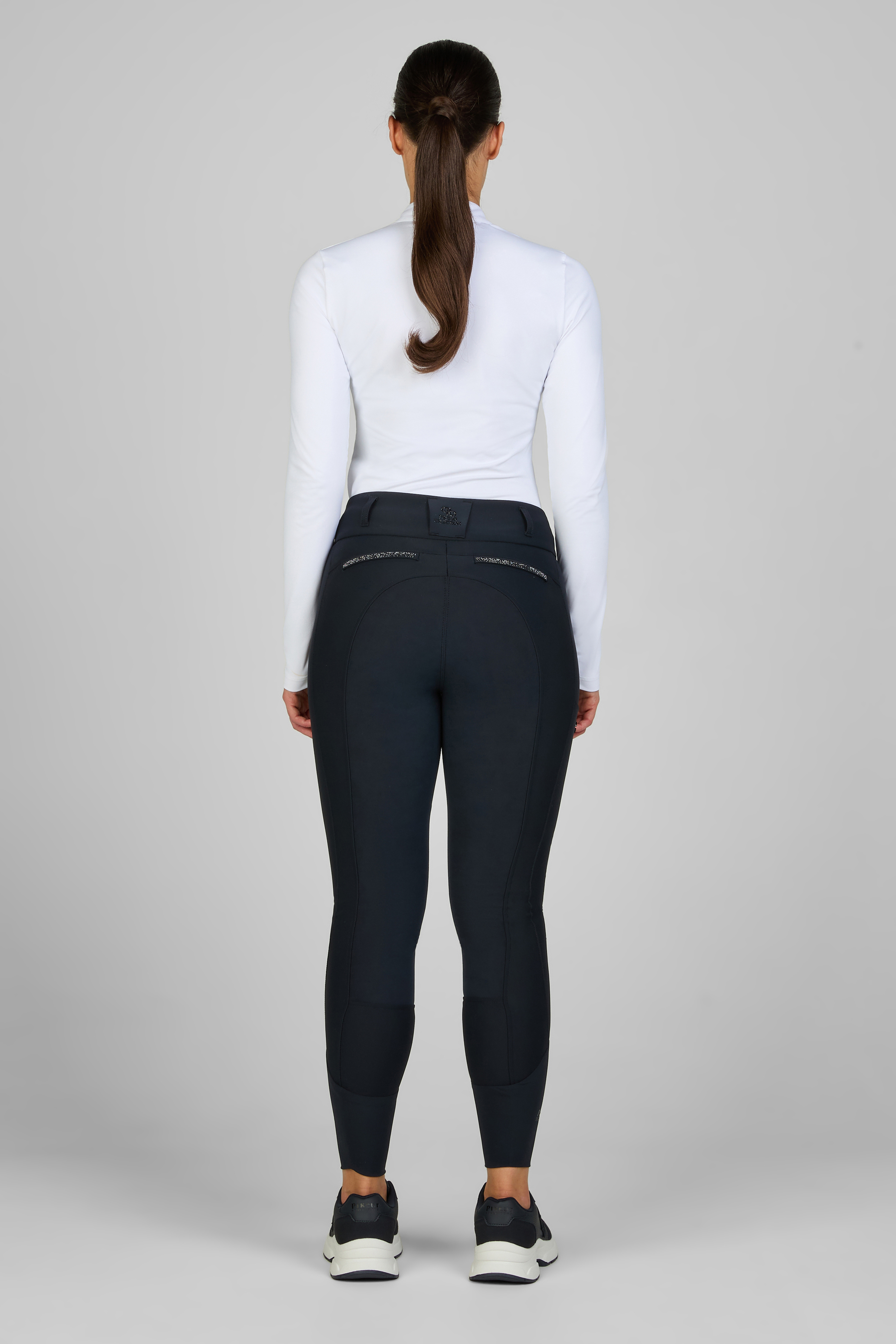 Riding breeches ladies Laure artificial leather full seat