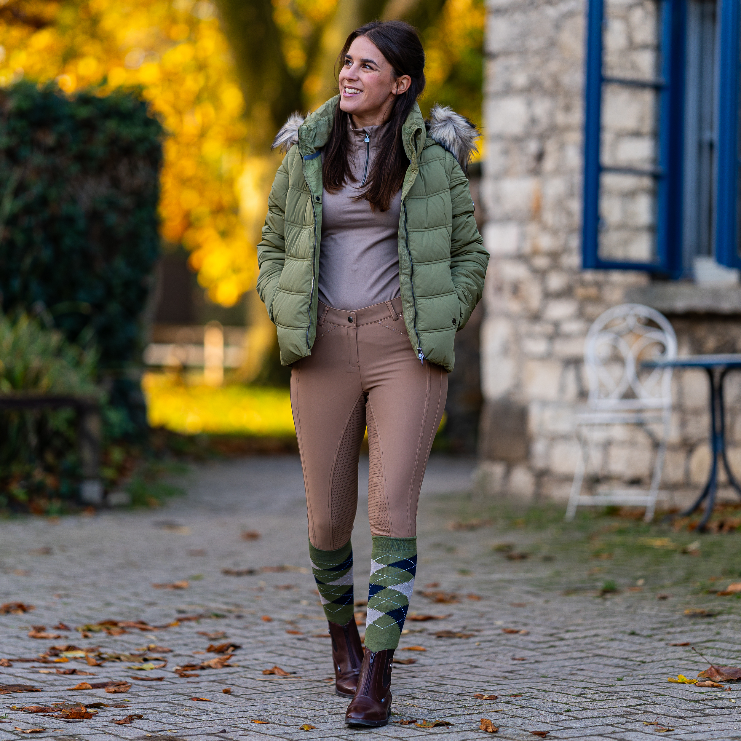 Pantalon d'équitation dame Zaya avec full grip