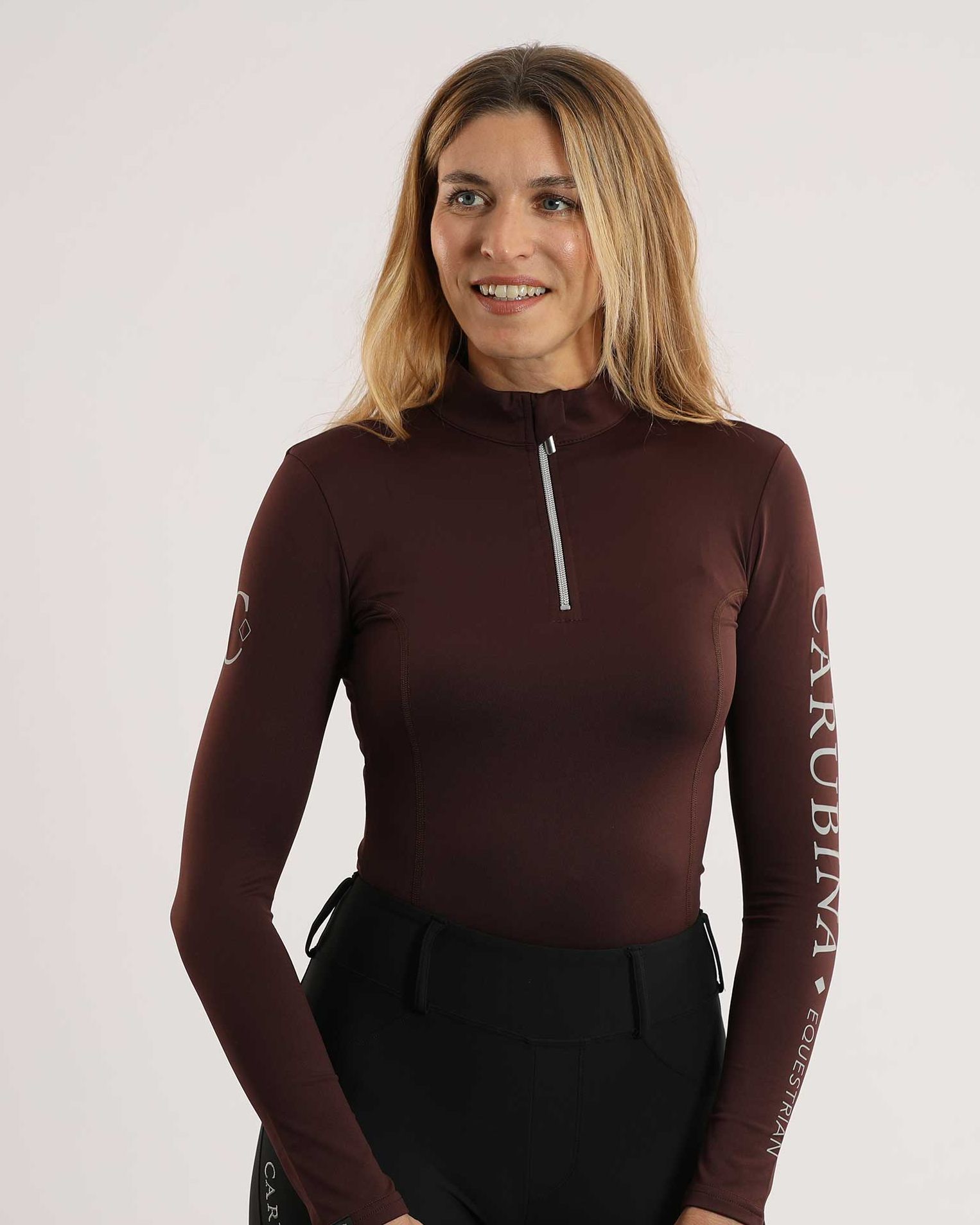 Women's Caporto Zip long sleeve functional shirt