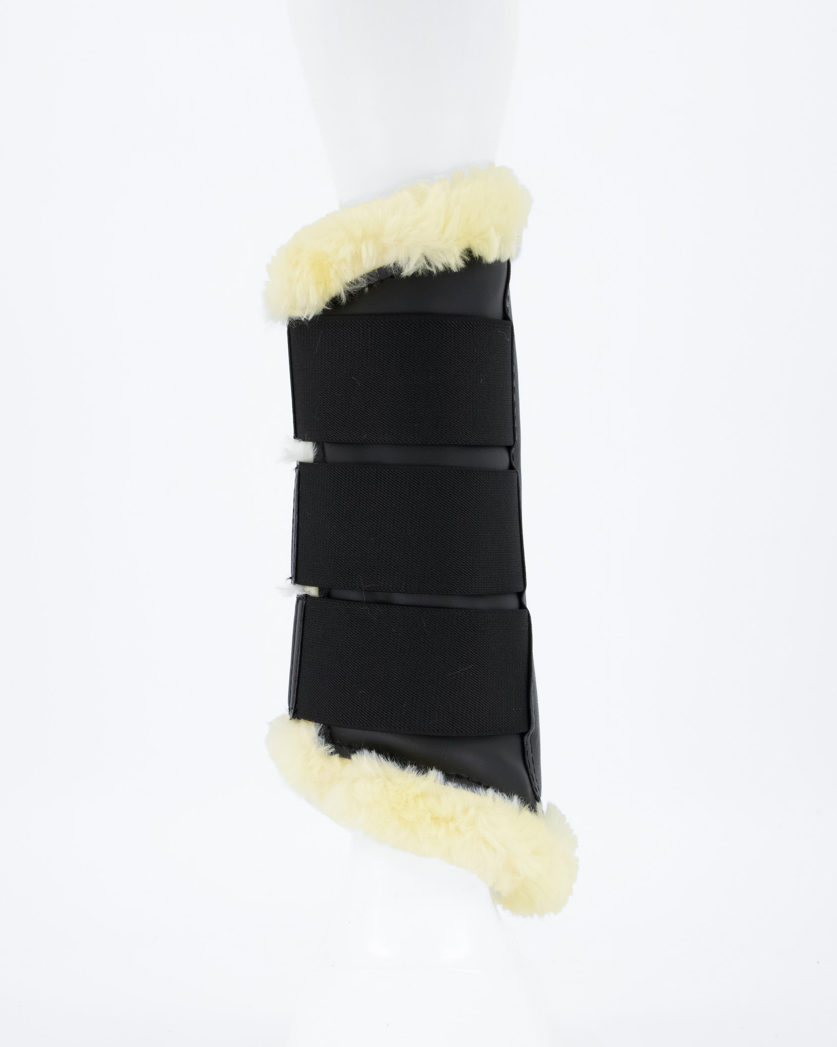 Imitation leather gaiters "Show" - imitation fur