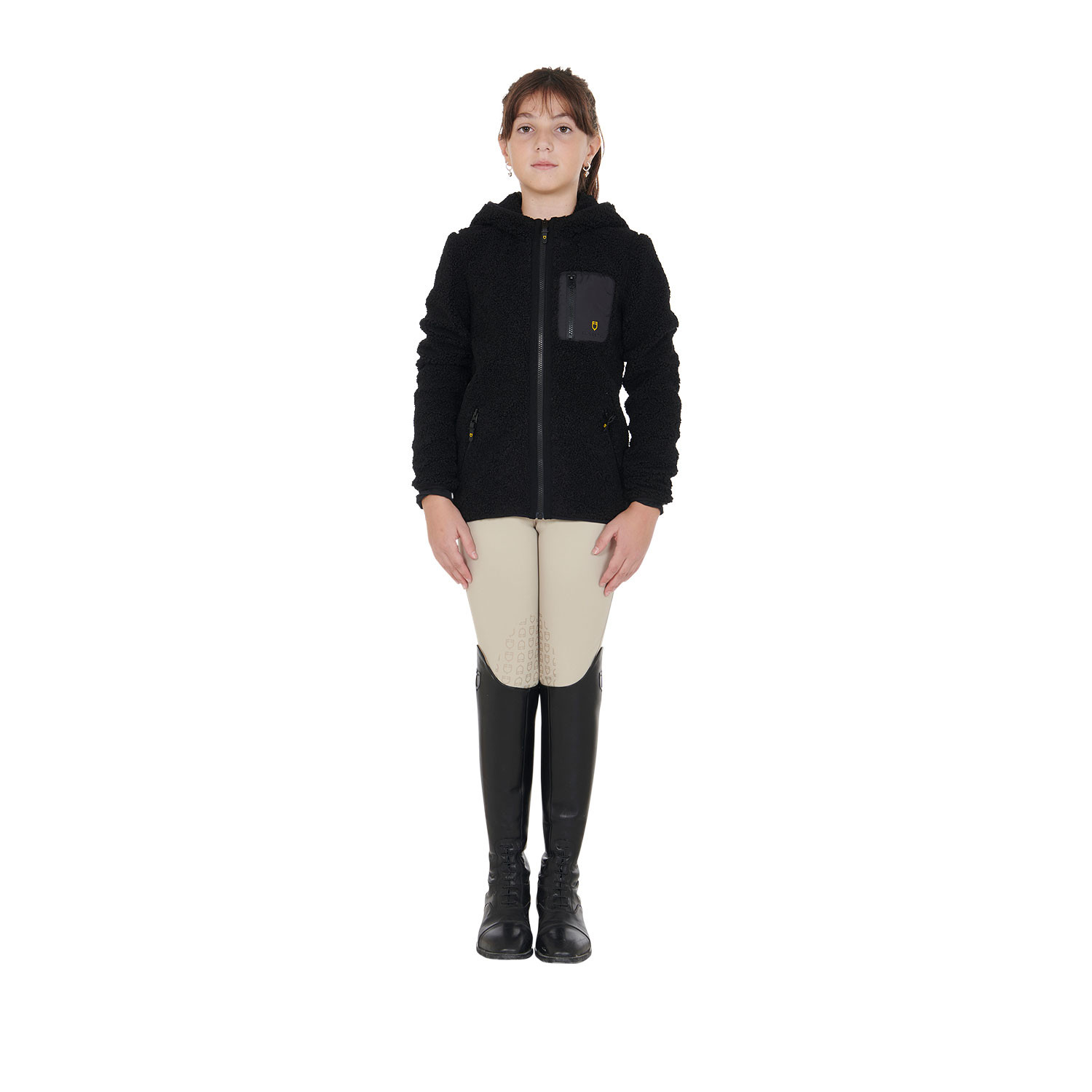 Kinder-Fleece-Sweatshirt mit Frontreißverschluss