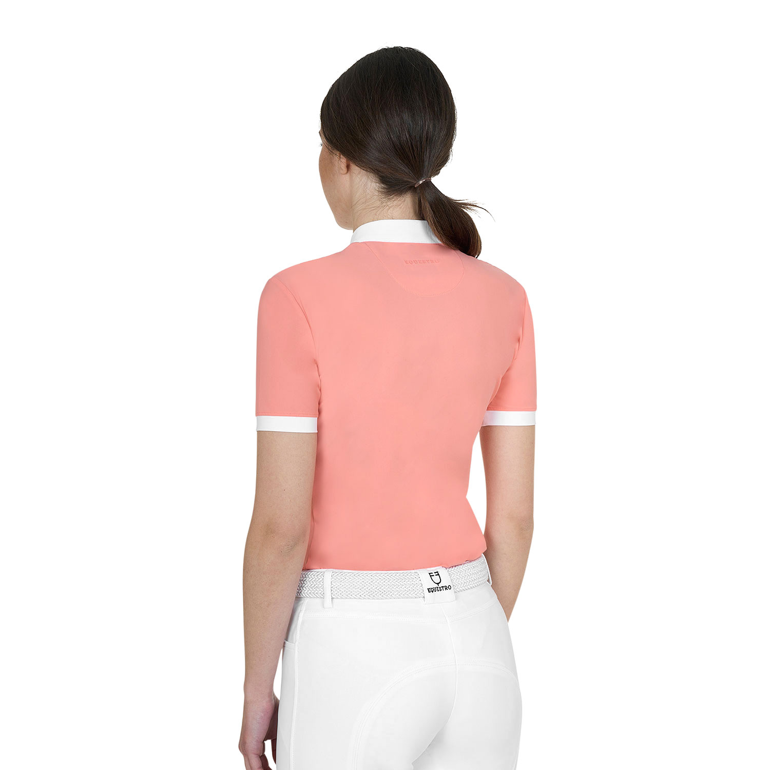 Elegantes Kurzarm-Turnierpolo für Damen aus Jacquard