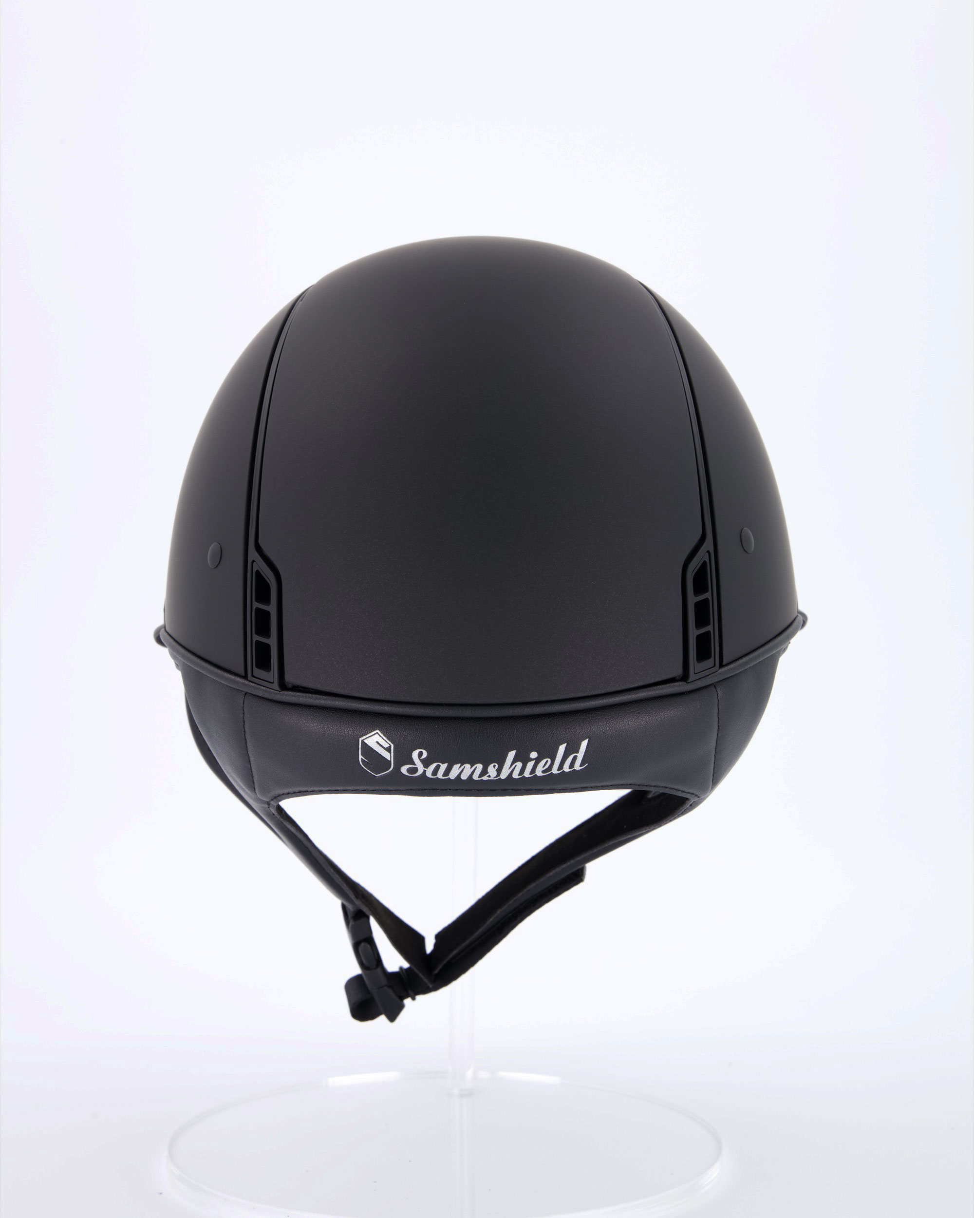 Reithelm Miss Shield Shadowmatt, Top Shadowmatt, Frontal Band Flower Majestic Jewerly Black, Blason u. Trim Matt Black, 5 Swarovski Black in schwarz
