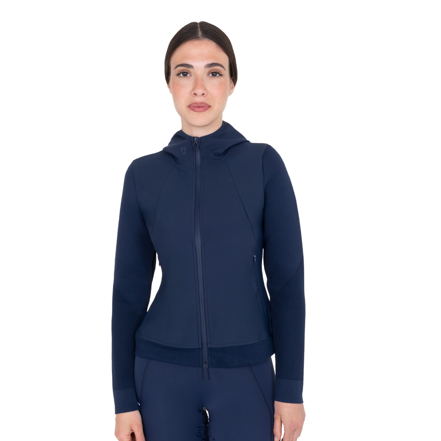 Technisches Kapuzensweatshirt für Damen mit Micro-Mesh-Einsätzen