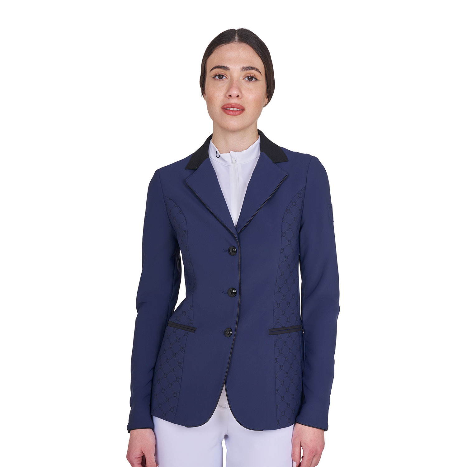 Damen-Turnierjackett mit Monogramm und drei Knöpfen