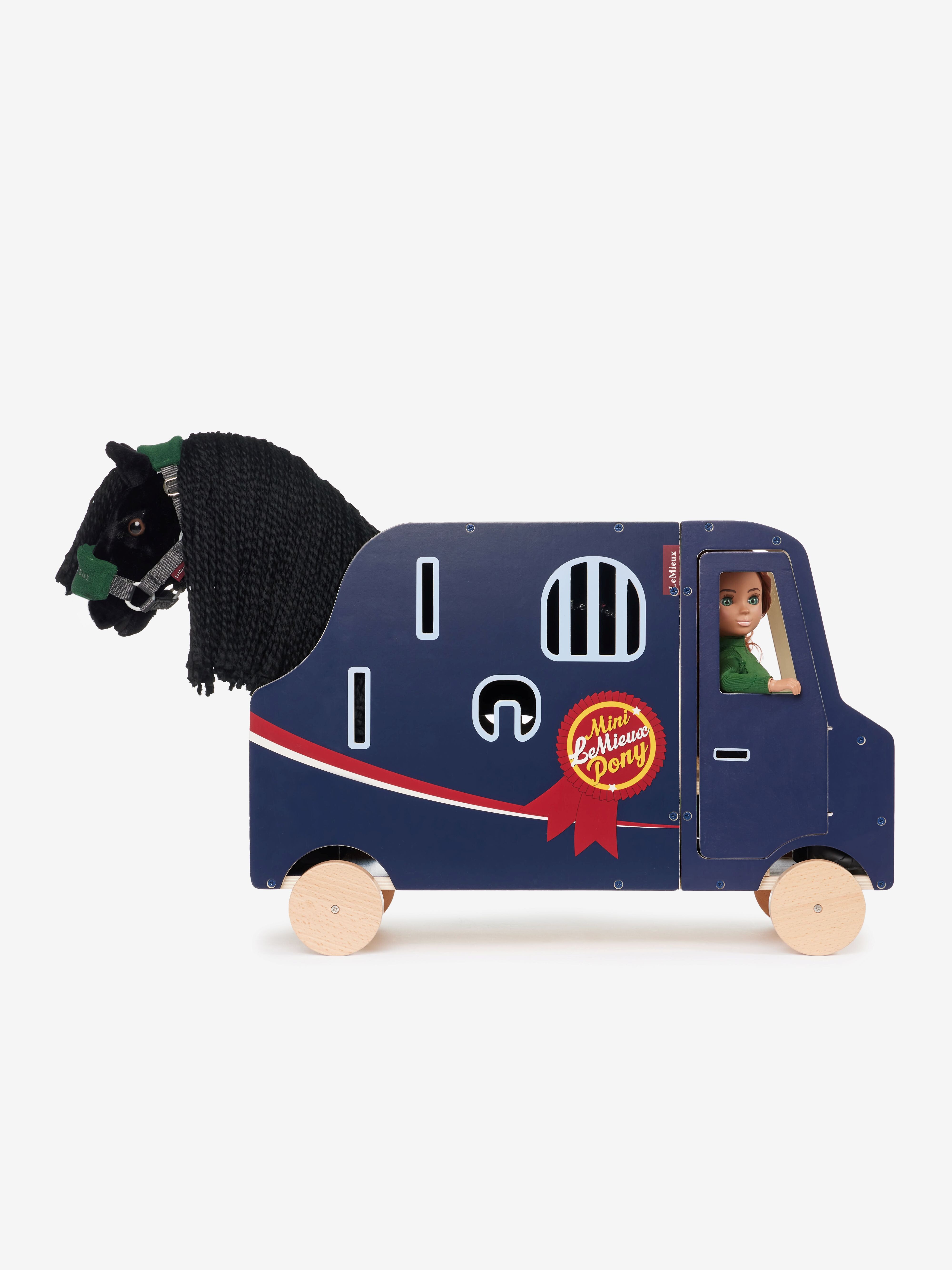 Toy Pony paardentrailer van hout